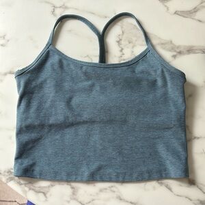 Beyond yoga racerback spacedye blue tank